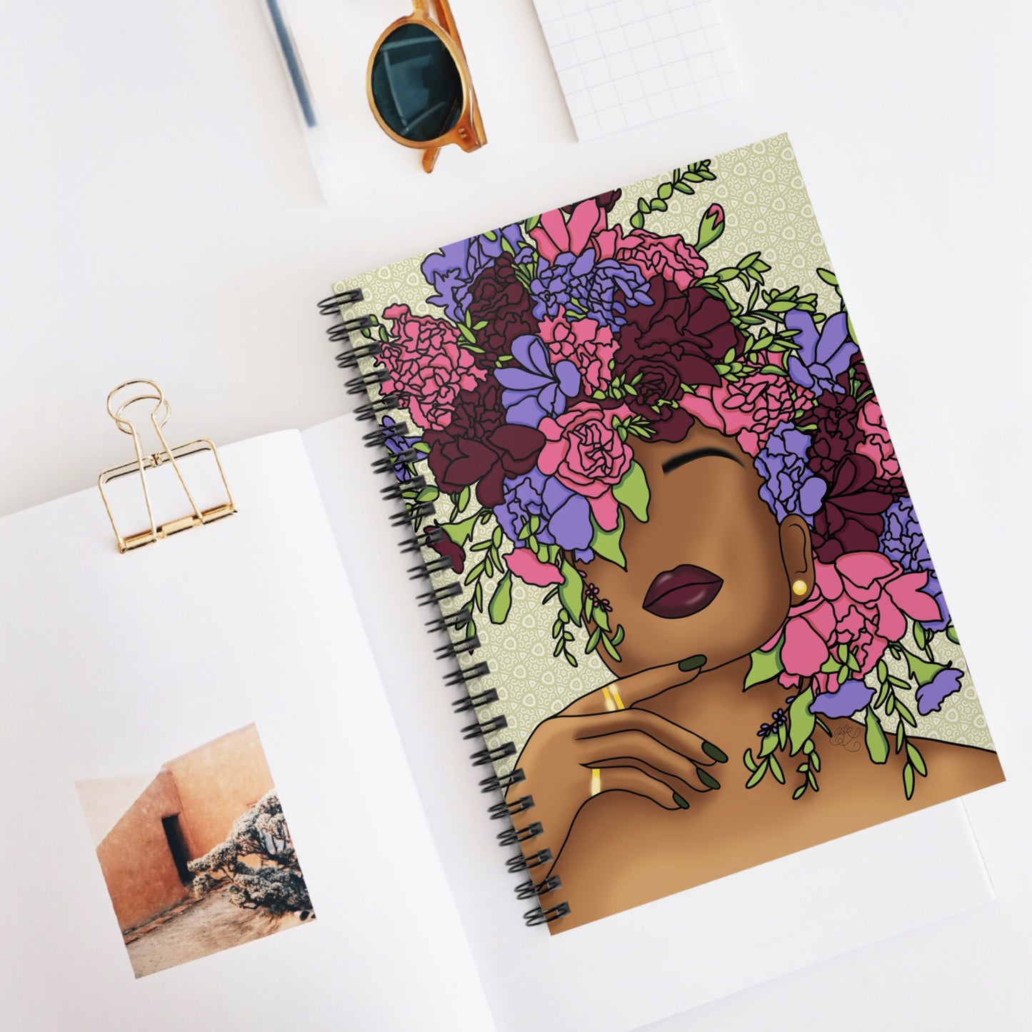 Garden of the Mind Spiral Notebook