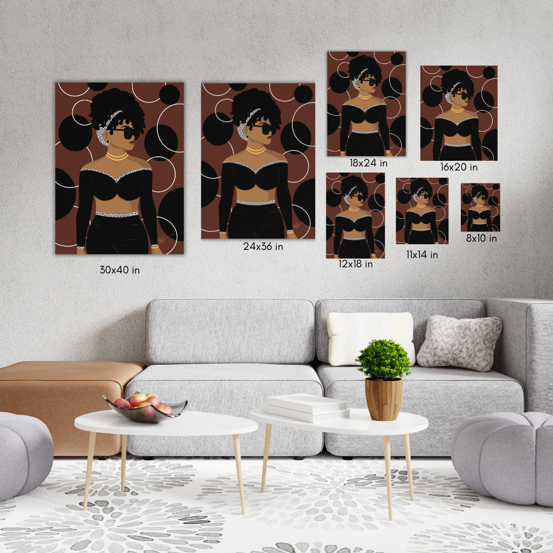 Simply Beautiful (Brown) Canvas Print