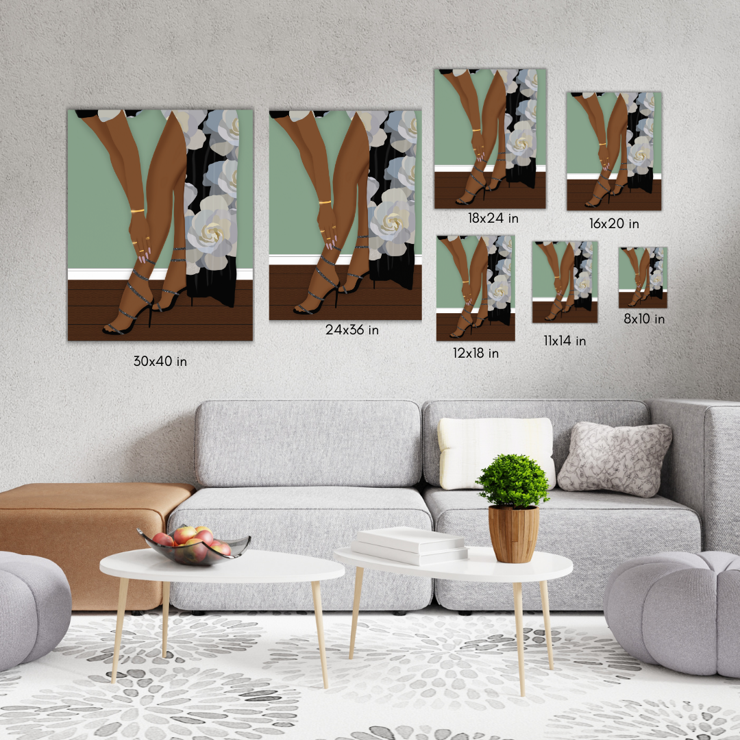 GRWM (Green) Canvas Print