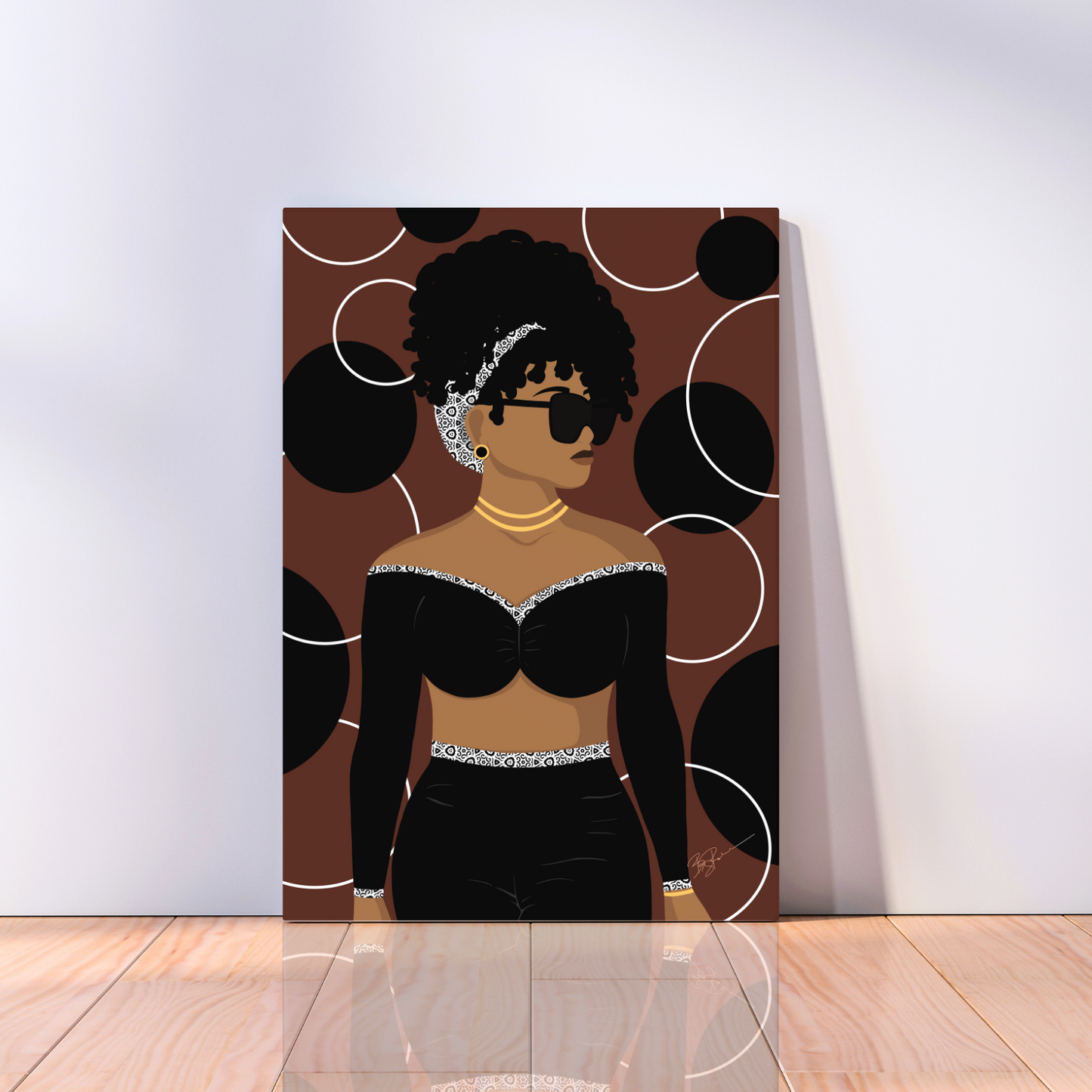 Simply Beautiful (Brown) Canvas Print