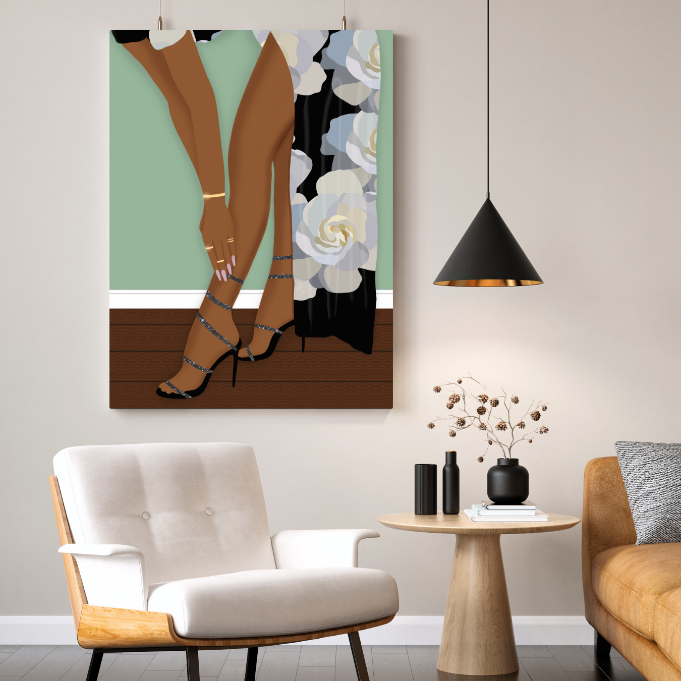 GRWM (Green) Canvas Print