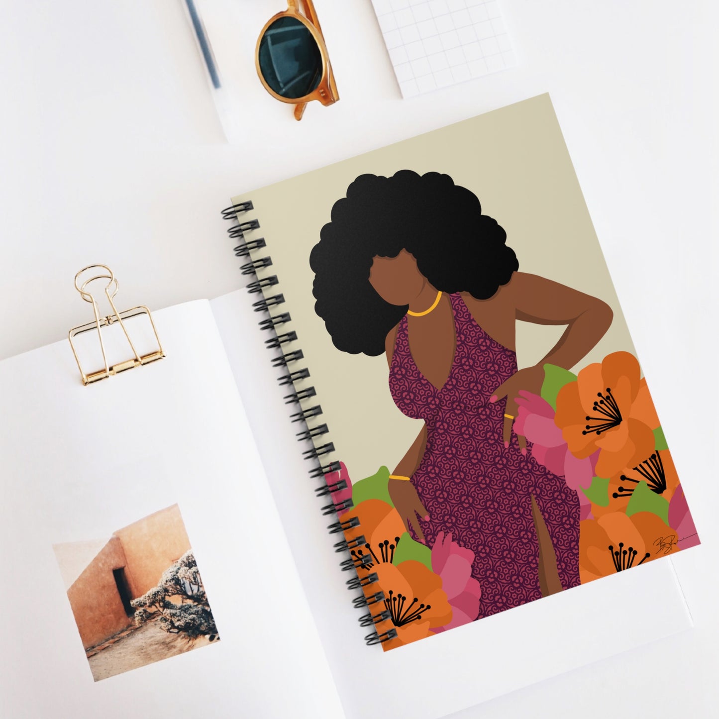 In Full Bloom Spiral Notebook