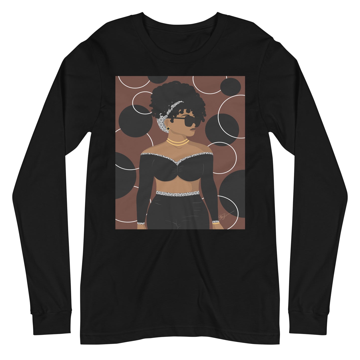 Simply Beautiful (Brown) Long Sleeve Tee