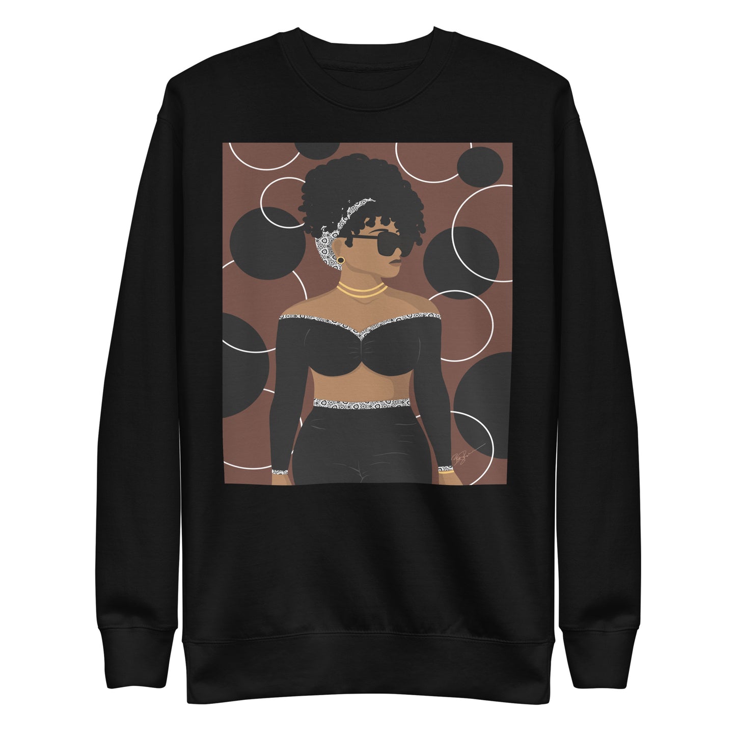 Simply Beautiful (Brown) Premium Sweatshirt