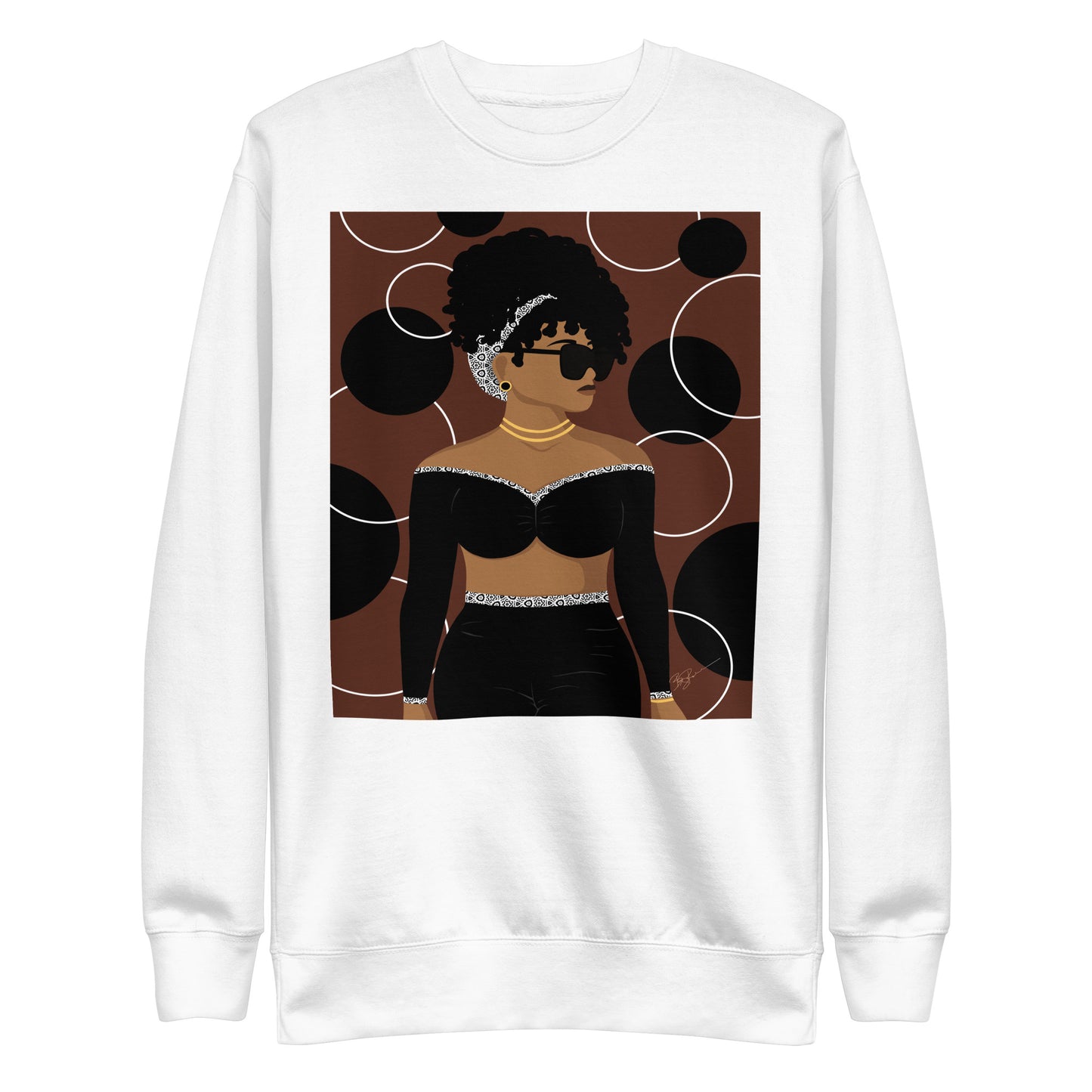Simply Beautiful (Brown) Premium Sweatshirt