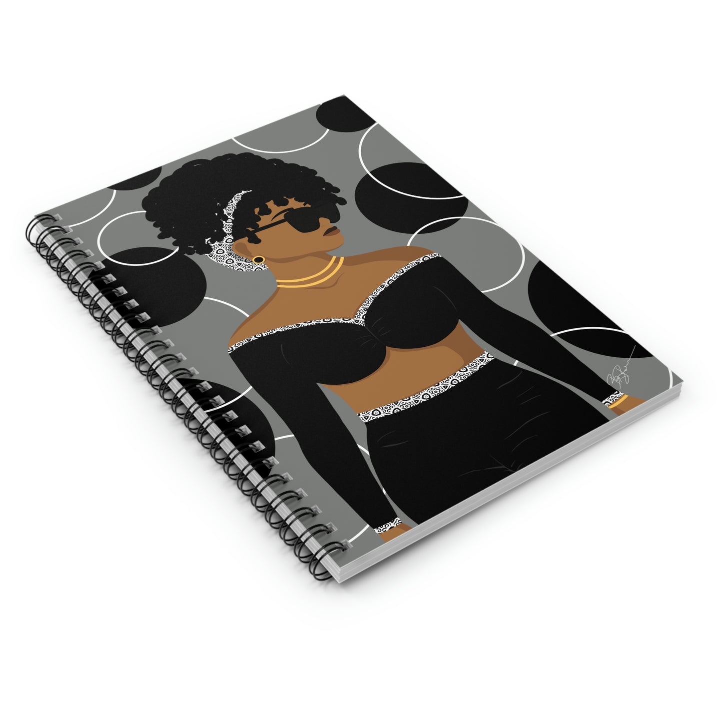 Simply Beautiful (Gray) Spiral Notebook