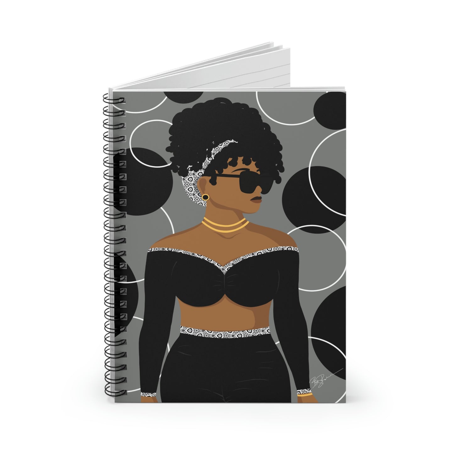 Simply Beautiful (Gray) Spiral Notebook