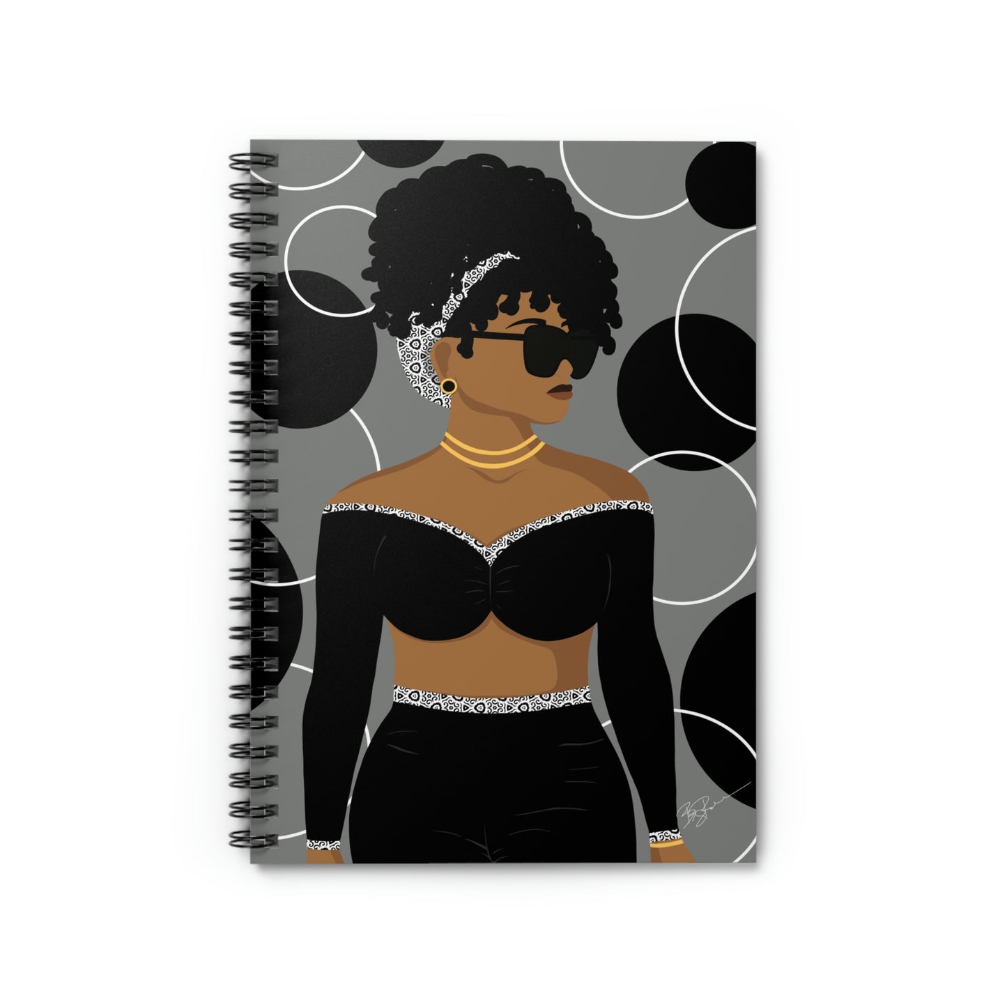 Simply Beautiful (Gray) Spiral Notebook