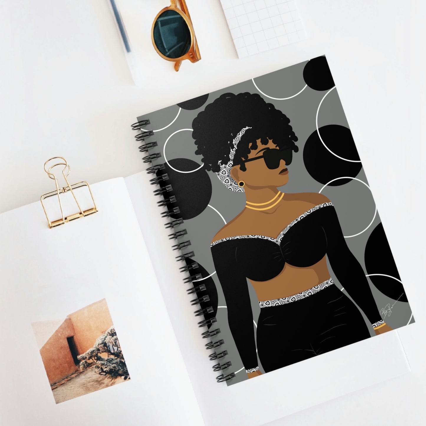 Simply Beautiful (Gray) Spiral Notebook