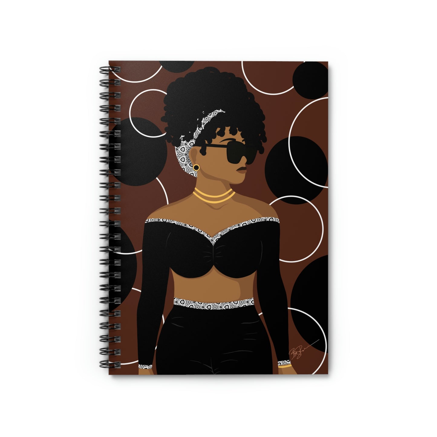 Simply Beautiful (Brown) Spiral Notebook