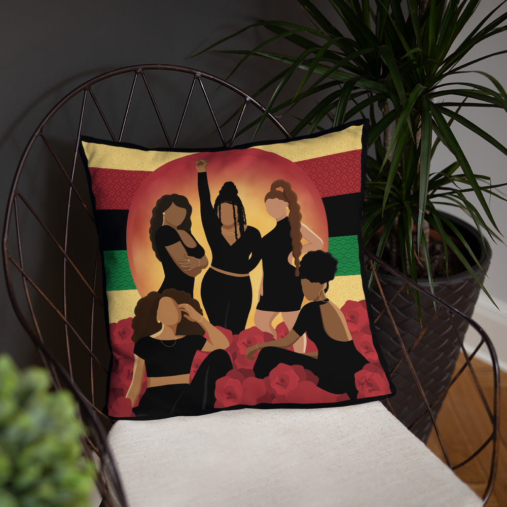 February Throw Pillow