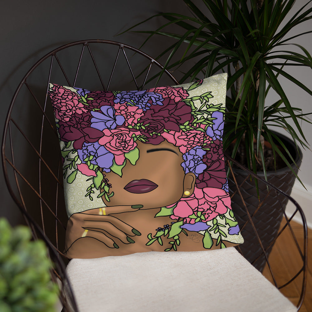 Garden of the Mind Throw Pillow