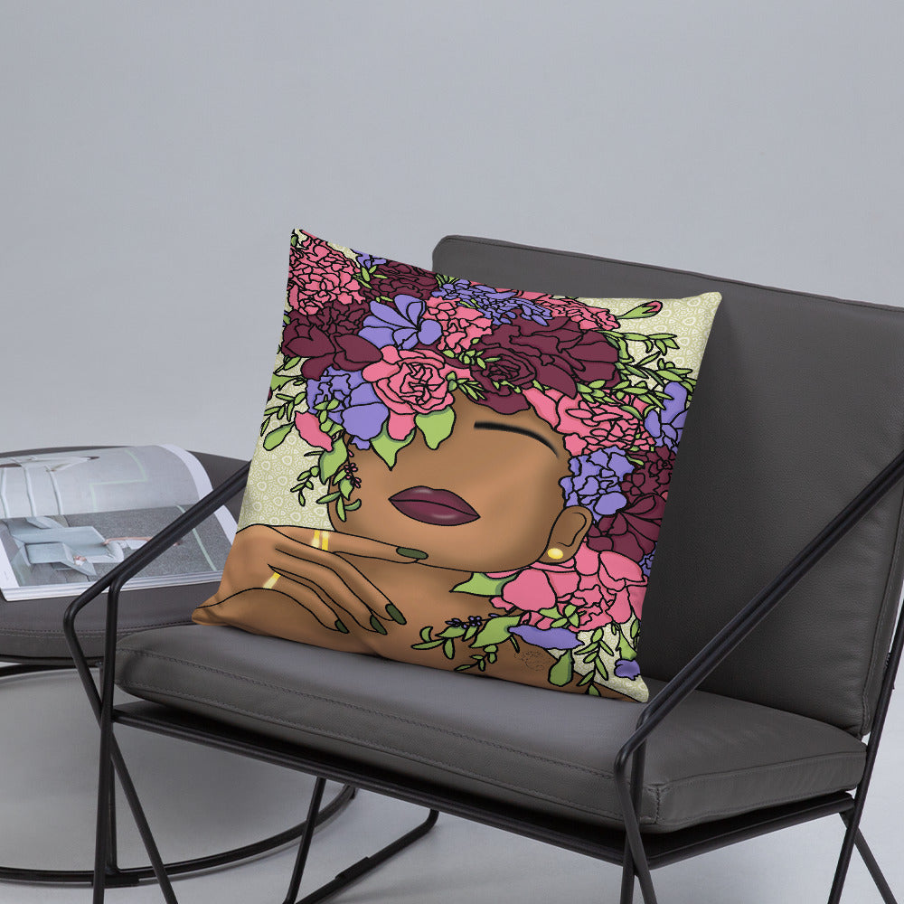 Garden of the Mind Throw Pillow
