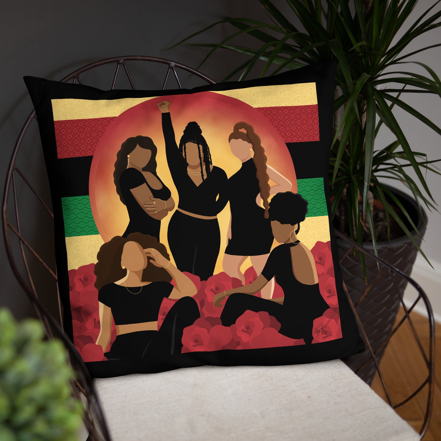 February Throw Pillow