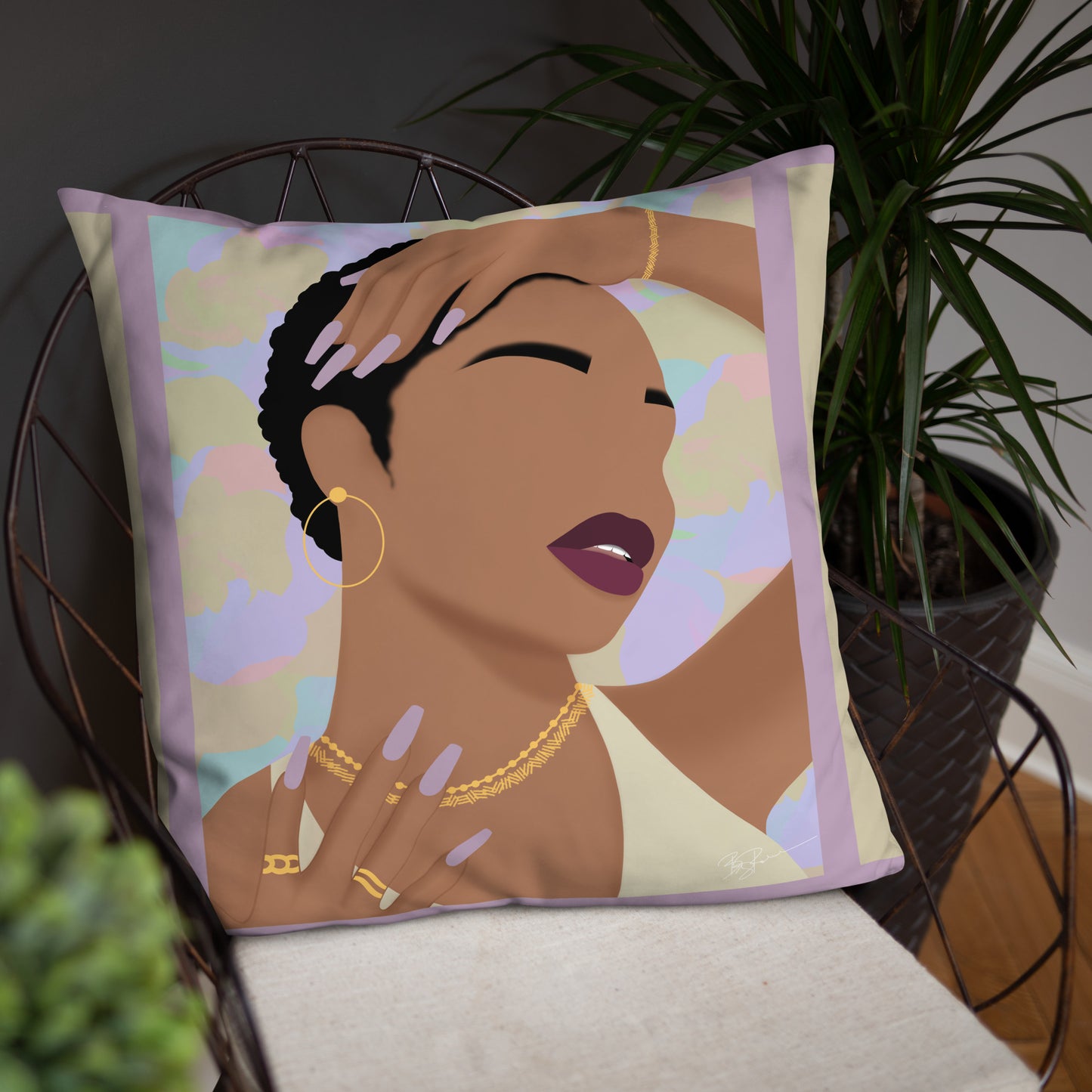 Pose Throw Pillow