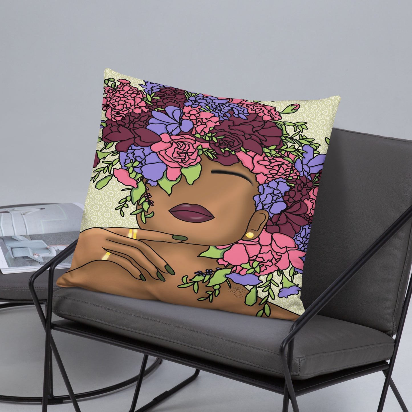 Garden of the Mind Throw Pillow