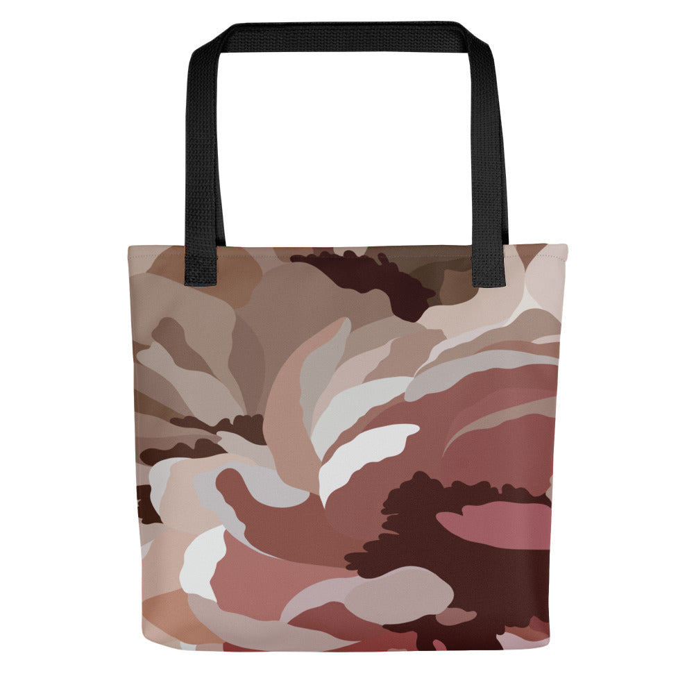 Neutral Floral Print Tote Bag