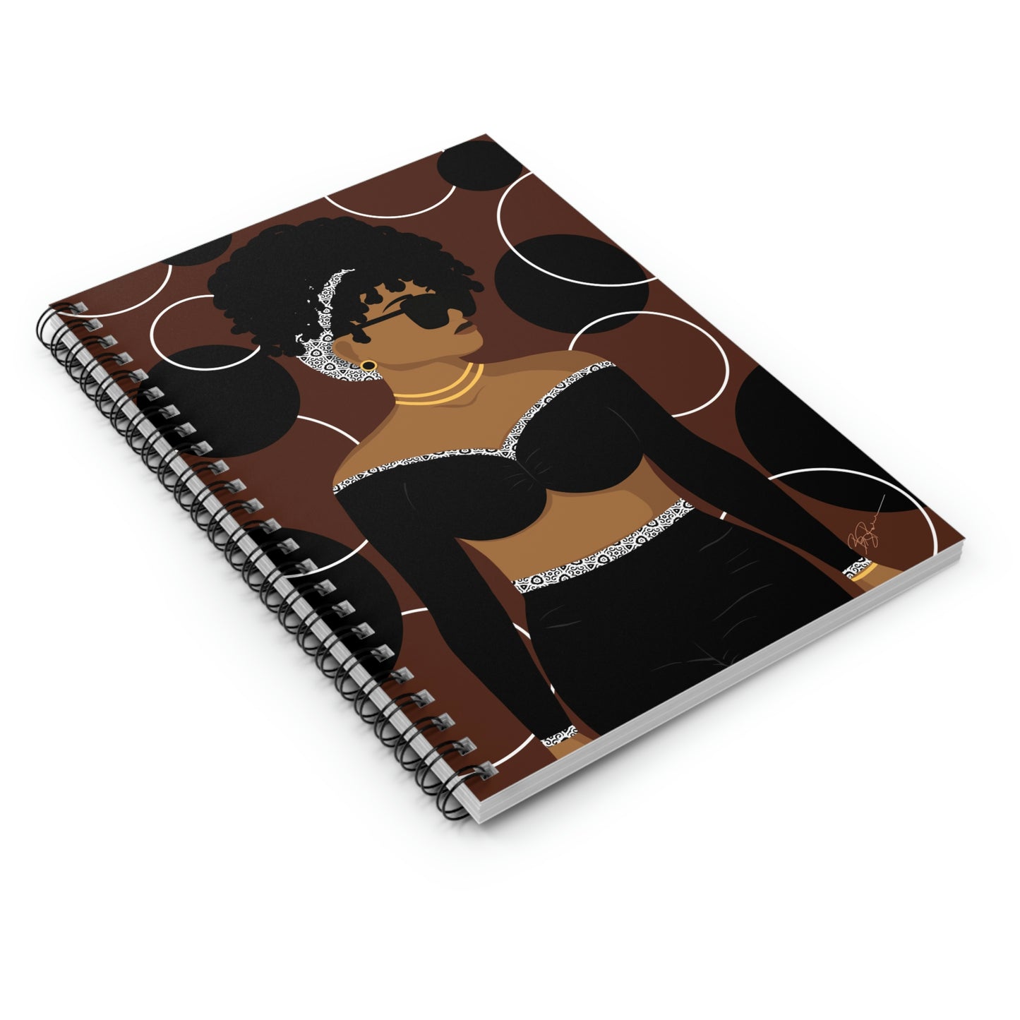 Simply Beautiful (Brown) Spiral Notebook
