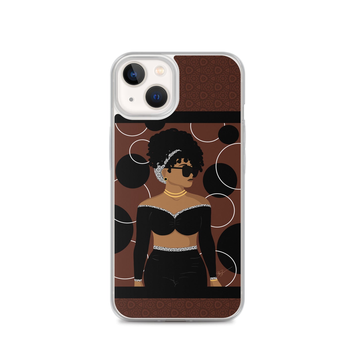 Simply Beautiful (Brown) iPhone® Case