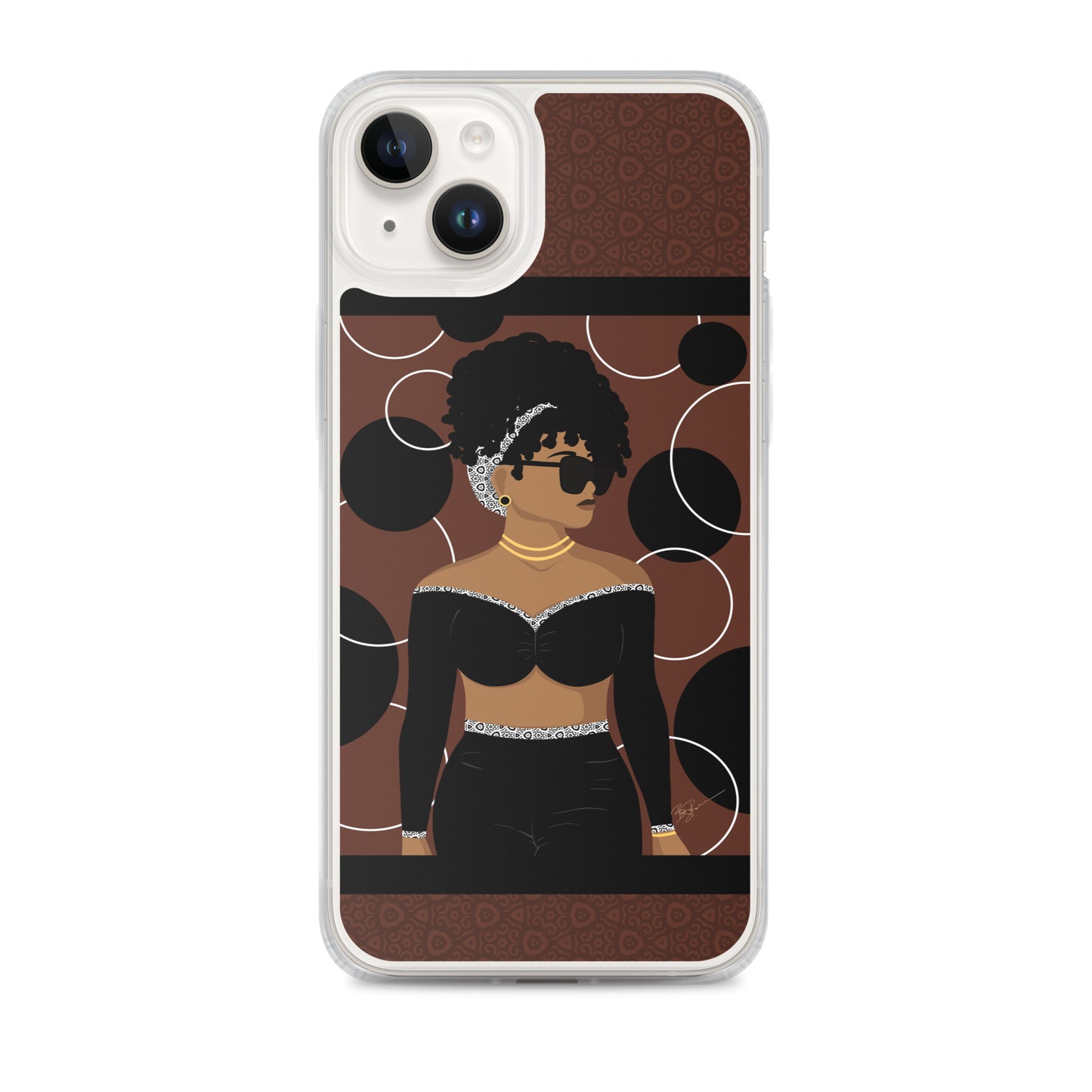 Simply Beautiful (Brown) iPhone® Case