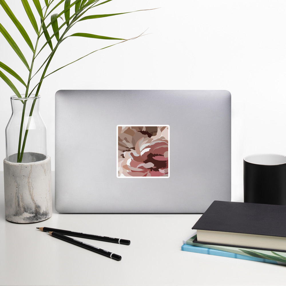 Neutral Floral Print Sticker