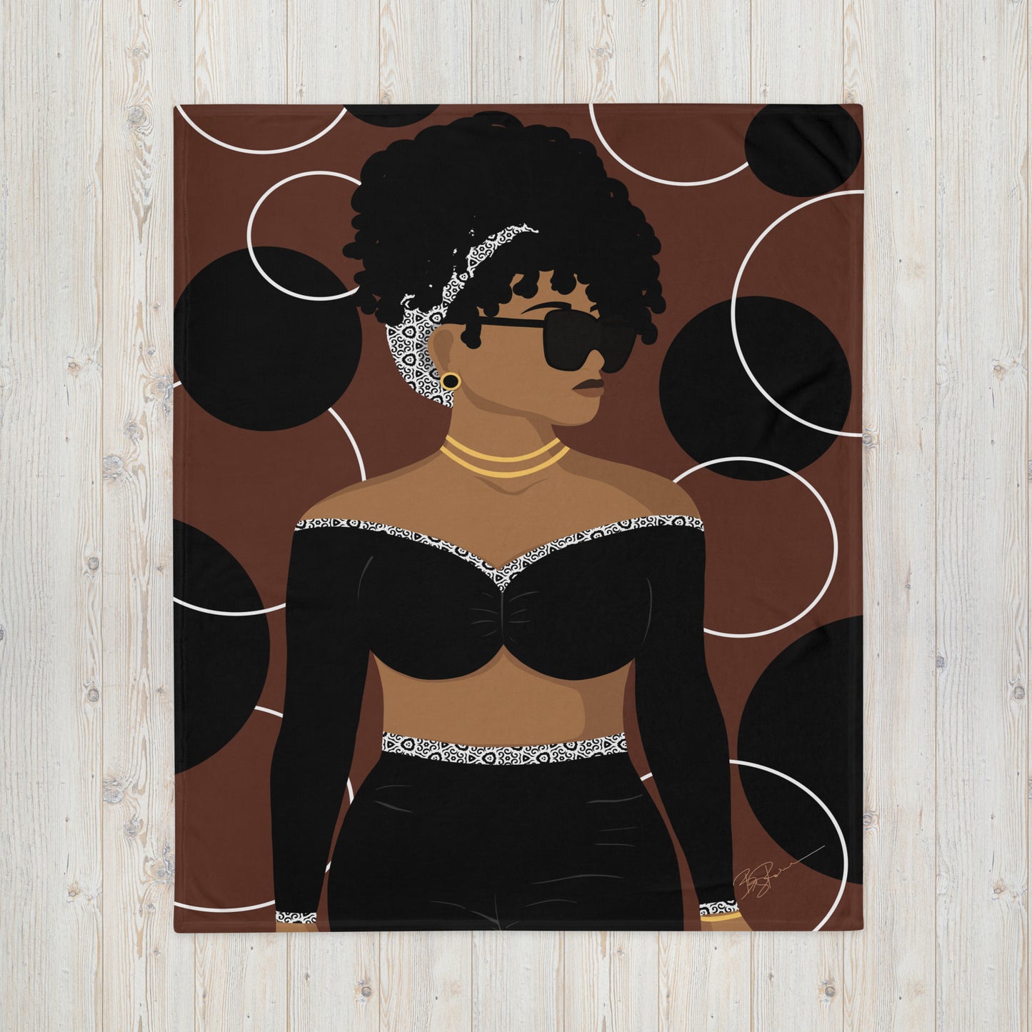 Simply Beautiful (Brown)Throw Blanket