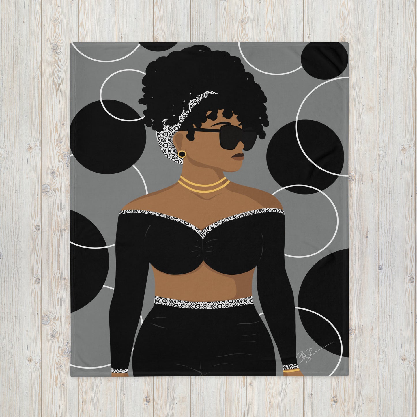 Simply Beautiful (Gray) Throw Blanket