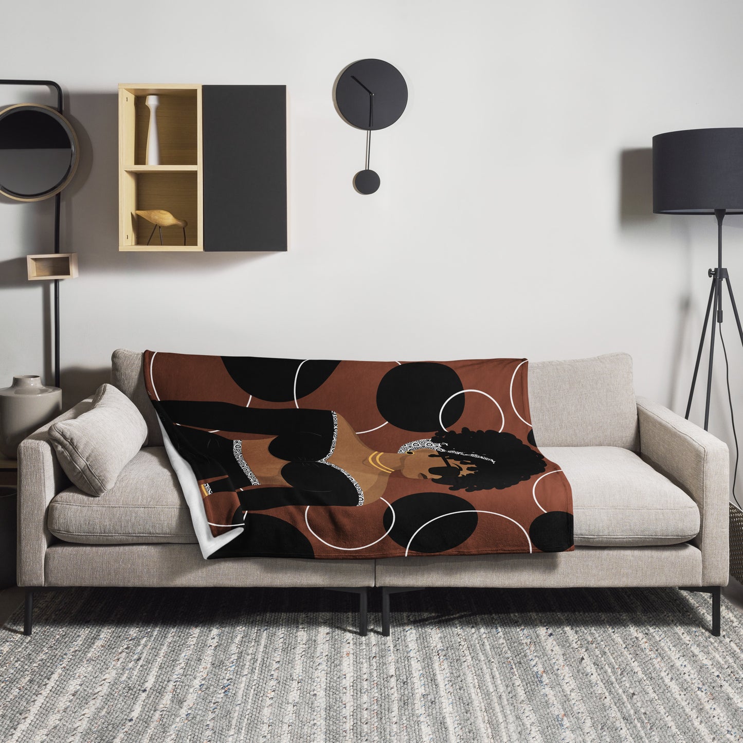 Simply Beautiful (Brown)Throw Blanket