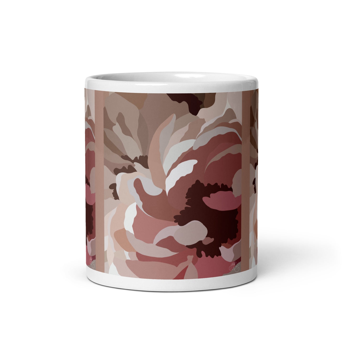 Neutral Floral Print Mug