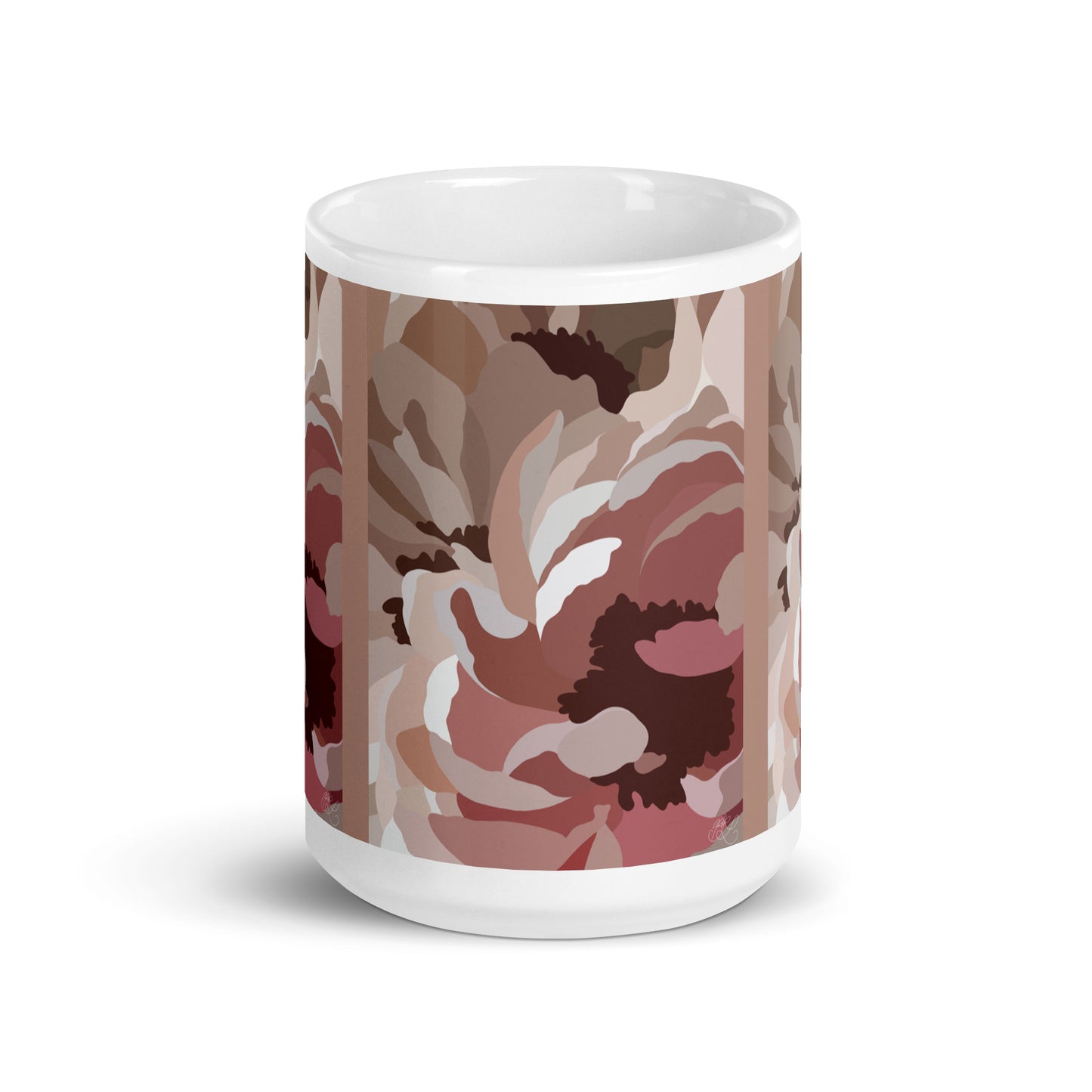 Neutral Floral Print Mug