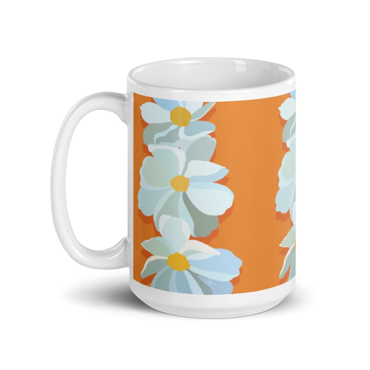Bright Floral Print Mug