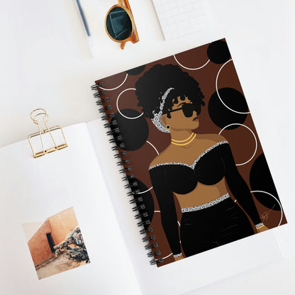 Simply Beautiful (Brown) Spiral Notebook